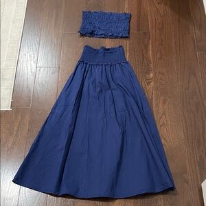 Hill House Navy Blue Skirt Set